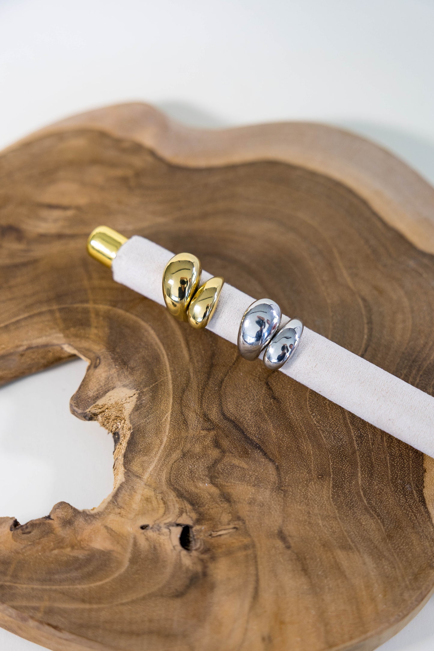 Druppel ring R003 zilver