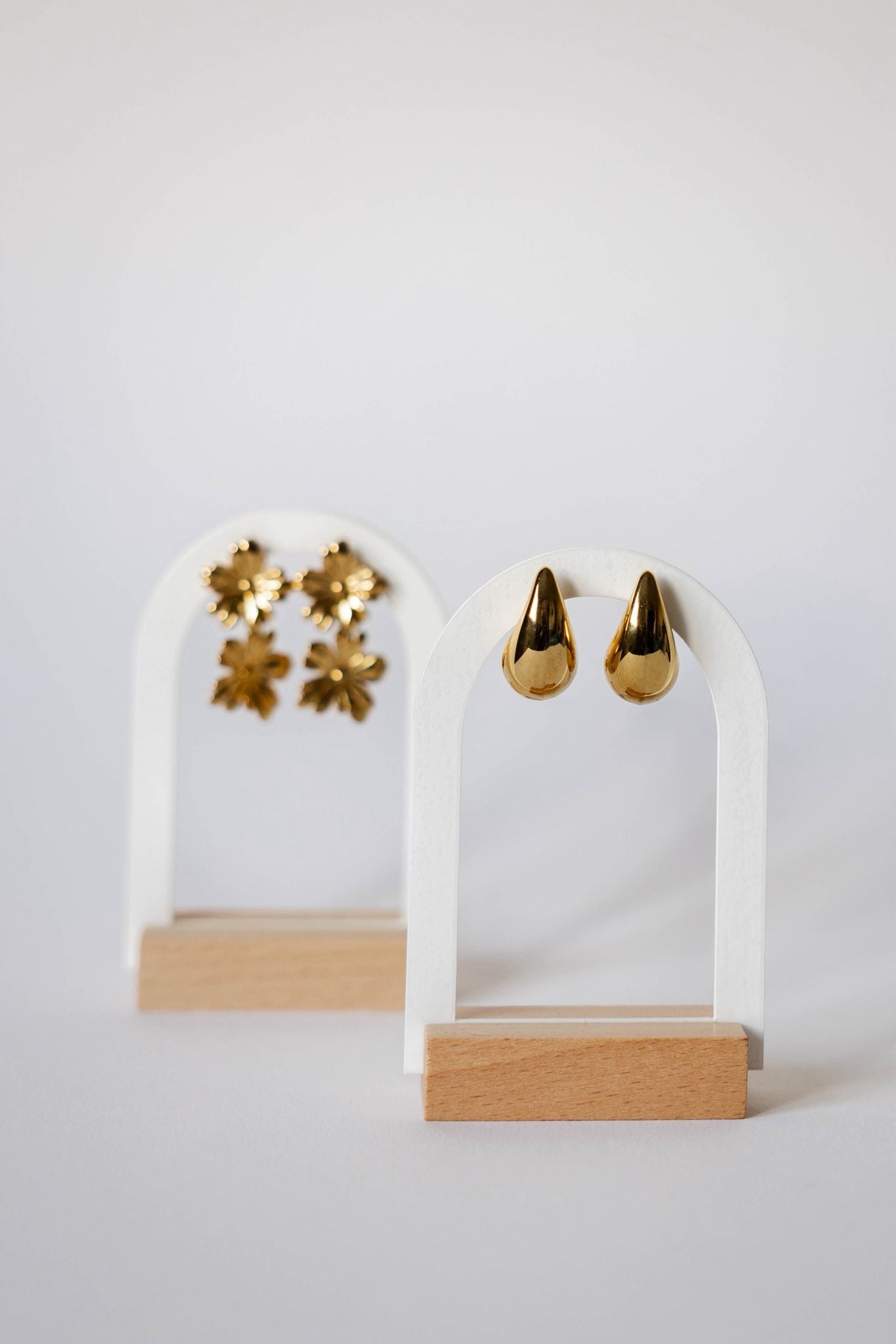 Druppel oorbellen O003 goud
