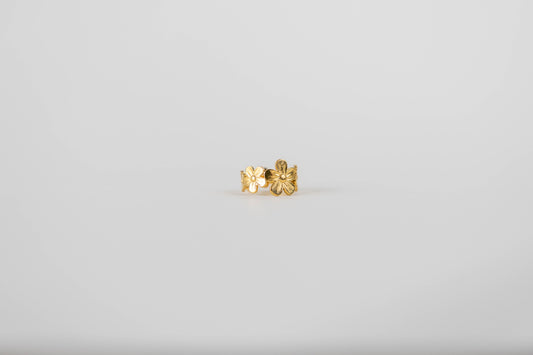 Ring bloem R002 goud