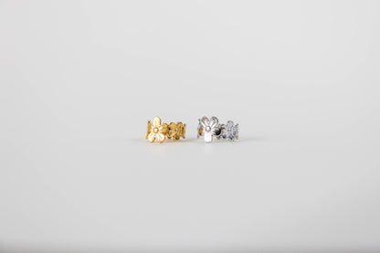 Ring bloem R002 goud
