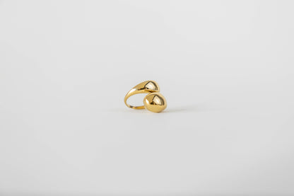 Druppel ring R003 goud