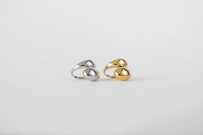 Druppel ring R003 goud