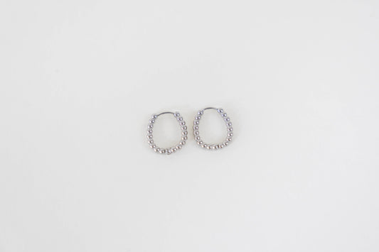 Oorbellen bolletjes O008 zilver
