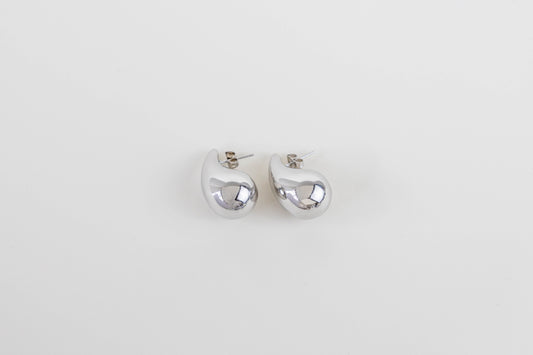 Druppel oorbellen O003 zilver
