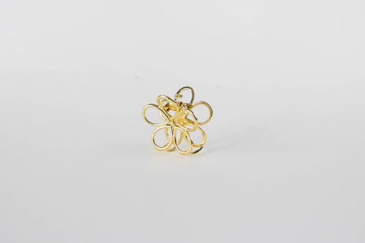 Haarklem bloem goud H001