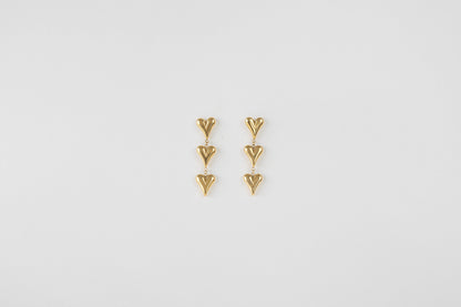 Oorbellen hartjes O002 goud