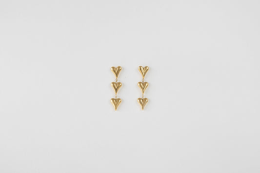Oorbellen hartjes O002 goud