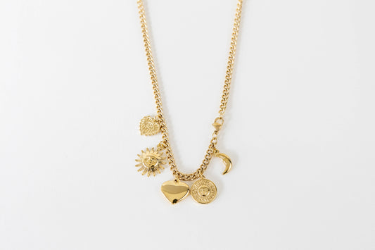 Ketting bedels K008 goud