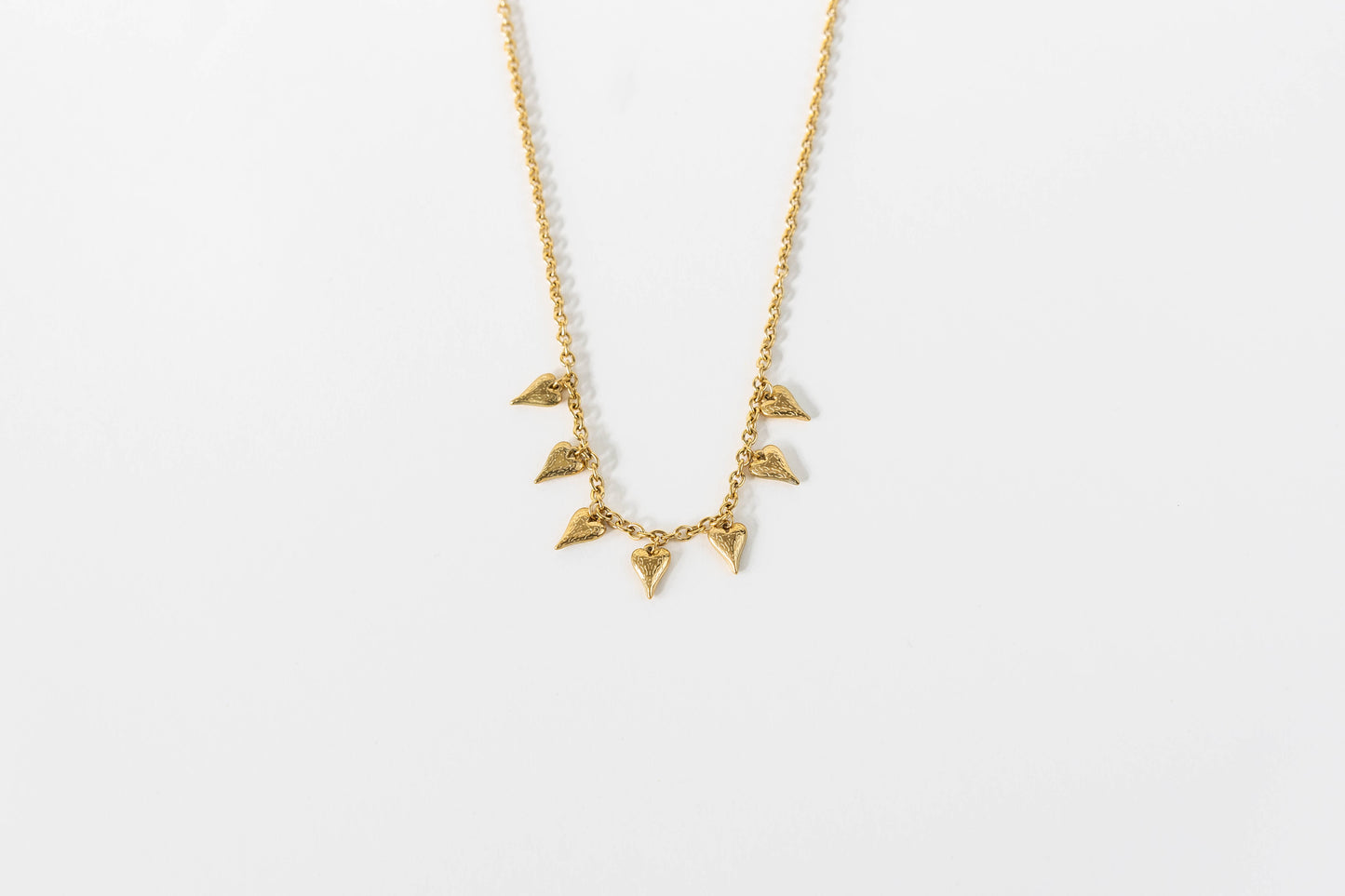 Ketting hartjes K003 goud