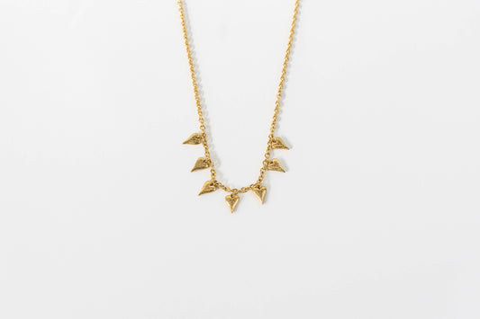 Ketting hartjes K003 goud